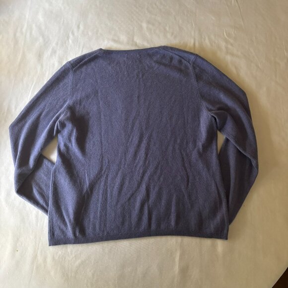 Charter Club 100% Cashmere Crewneck Sweater XL — Periwinkle (Lavender Blue) - Picture 7 of 12